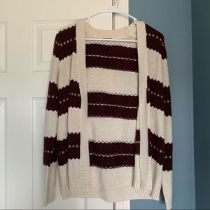 Charlotte Russe Striped Cardigan